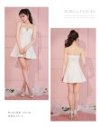画像44: XSサイズあり【ROBE de FLEURS/ローブドフルール】ショルダービジュー/ 刺繍レース/ フロントジッパー/ フレア/ ミニドレス/ キャバドレス[OF2] (44)