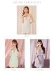 画像15: XSサイズあり【ROBE de FLEURS/ローブドフルール】 ツイード/ リボン/ ビジュー/ キャミソール/ タイト/ ミニドレス/ キャバドレス[OF2] (15)