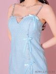 画像14: XSサイズあり【ROBE de FLEURS/ローブドフルール】ビジューライン/ リボン/ ラメ/ ガーリー/ タイト/ ミニドレス/ キャバドレス[OF2] (14)