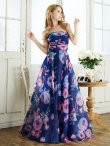 画像11: XS-Lサイズあり【SETTAN/セッタン】ベア/ フラワープリント/ タック/ Aライン/ ロングドレス/ キャバドレス long[OF2] (11)