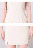 画像30: XSサイズあり【ROBE de FLEURS Glossy/ローブ・ド・フルール グロッシー】ダブルポイントリボン/ シンプル/ ノースリーブ/ ストレッチ/ リブニット/ タイト/ ミニドレス/ キャバドレス[OF2] (30)