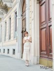 画像13: Lサイズあり【DEA. by ROBE de FLEURS/ディアバイローブドフルール】襟付き/ ウエストカット/ ノースリーブ/ チェック/ マーメイド/ ミモレ丈/ ミディアムドレス/ キャバドレス[OF2] (13)
