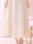 画像8: Lサイズあり【DEA. by ROBE de FLEURS/ディアバイローブドフルール】ノースリーブ/ バストカット/ ツイード/ フレア/ ミモレ丈/ ミディアムドレス/ キャバドレス[OF2] (8)