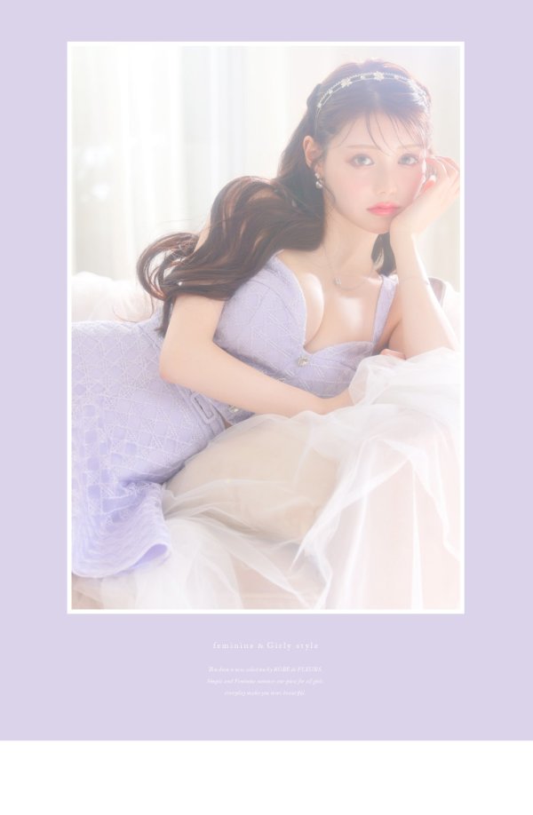 画像11: XSサイズあり【ROBE de FLEURS/ローブドフルール】センタービジューボタン/ ノースリーブ/ セットアップ/ フレア/ ミニドレス/ キャバドレス[OF08] (11)