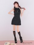 画像23: 【予約商品/6月上旬発送予定】XSサイズあり【ROBE de FLEURS/ローブドフルール】バレエコアランダム/ スイート/ ミニリボン/ フレア/ ミニドレス/ キャバドレス[OF2] (23)