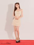 画像18: XSサイズあり【ROBE de FLEURS Glossy/ローブ・ド・フルール グロッシー】バストビジュー/ ニット/ キャミソール/ セットアップ/ ミニドレス/ キャバドレス[OF2] (18)