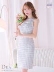 画像11: Lサイズあり【DEA. by ROBE de FLEURS/ディアバイローブドフルール】バストカット/ シンプル/ ツイード/ ベルト/ タイト/ 膝丈/ ミディアムドレス/ キャバドレス[OF2] (11)