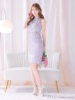 画像15: Lサイズあり【DEA. by ROBE de FLEURS/ディアバイローブドフルール】バストカット/ シンプル/ ツイード/ ベルト/ タイト/ 膝丈/ ミディアムドレス/ キャバドレス[OF2] (15)