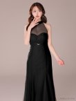 画像4: XS-Lサイズあり【DEA.by ROBE de FLEURS/ディアバイローブドフルール】シースルー/ ホルターネック/ チュール/ ワンピース/ ロングドレス/ キャバドレス long[OF2] (4)