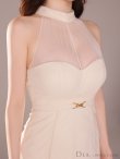 画像22: XS-Lサイズあり【DEA.by ROBE de FLEURS/ディアバイローブドフルール】シースルー/ ホルターネック/ チュール/ ワンピース/ ロングドレス/ キャバドレス long[OF2] (22)