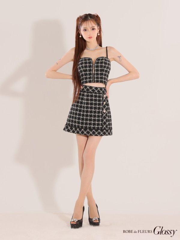 ブラック モデル:みみ 身長:162cm 着用サイズ:Sサイズ