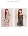 画像13: XSサイズあり【ROBE de FLEURS Glossy/ローブ・ド・フルール グロッシー】チェックツイード/ パイピングデザイン/ セットアップ/ ミニドレス/ キャバドレス[OF2] (13)