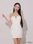 画像15: XSサイズあり【ROBE de FLEURS Glossy/ローブ・ド・フルール グロッシー】クロスストラップ/ スパンコール/ タイト/ ミニドレス/ キャバドレス[OF2] (15)