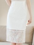ホワイト モデル：あすか　身長：170cm　着用サイズ：Sサイズ