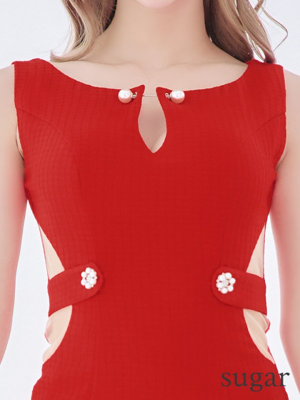 画像33: sugarオリジナルカラー・XSサイズあり【IRMA/イルマ】ワンカラー/ チェック/ カットアウト/ サイドシアー/ タイト/ ミニドレス/ キャバドレス【HC02】 (33)