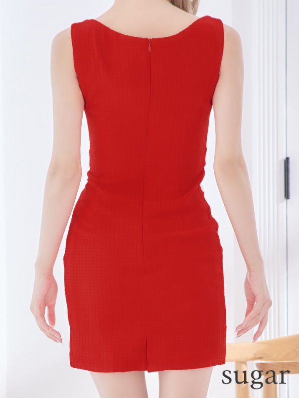 画像31: sugarオリジナルカラー・XSサイズあり【IRMA/イルマ】ワンカラー/ チェック/ カットアウト/ サイドシアー/ タイト/ ミニドレス/ キャバドレス【HC02】 (31)