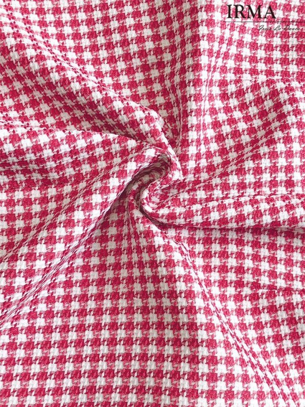 画像14: XSサイズあり【IRMA/イルマ】ツイード/ チェック柄/ カットアウト/ ノースリーブ/ アシメデザイン/ タイト/ ミニドレス/ キャバドレス【HC02】 (14)