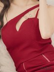 画像13: XSサイズあり【IRMA/イルマ】ワンショルダー/ ジップ/ ウエストカット/ ワンカラー/ タイト/ ミニドレス/ キャバドレス[OF2A] (13)