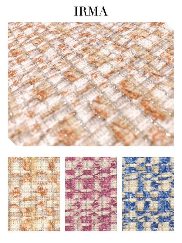 画像21: XSサイズあり【IRMA/イルマ】ミックスツイード/ バストジップ/ ノースリーブ/ マーメイド/ ミニドレス/ キャバドレス【HC02】 (21)