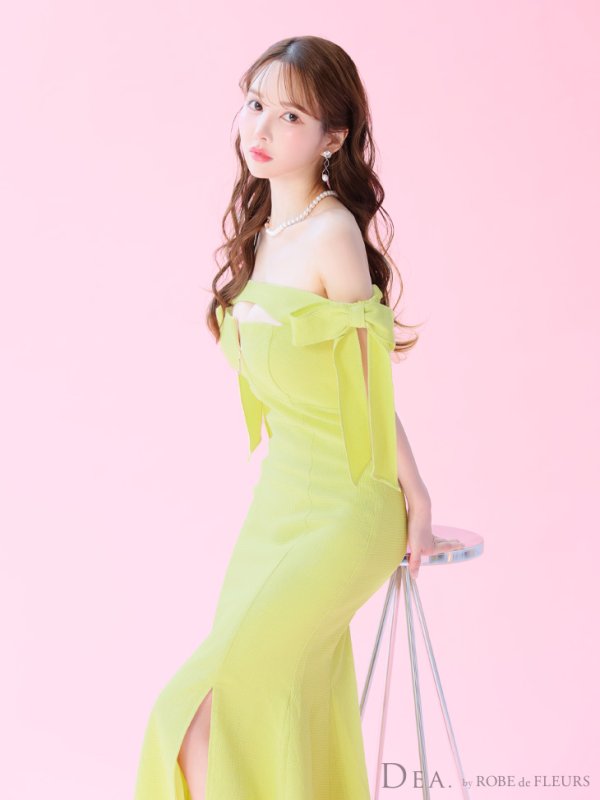 ライムイエロー モデル:ゆめ 身長:160cm 着用サイズ:Sサイズ
