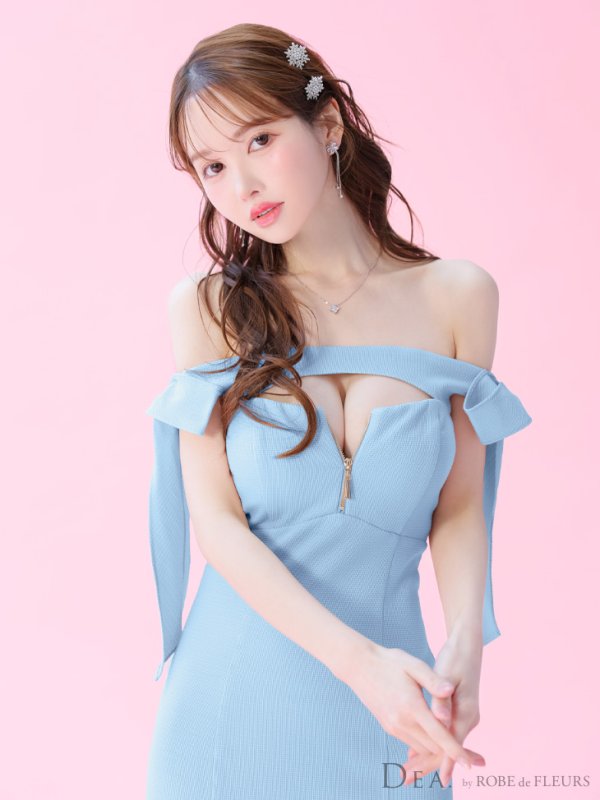 ブルー モデル:ゆめ 身長:160cm 着用サイズ:Sサイズ