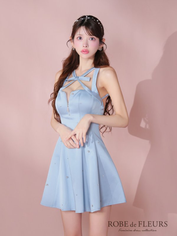 ブルー モデル:まりん 身長:164cm 着用サイズ:Sサイズ