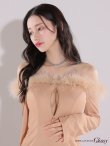 画像7: XSサイズあり【ROBE de FLEURS Glossy/ローブ・ド・フルール グロッシー】2way/ オフショル/ ファー/ バストジップ/ リブニット/ タイト/ ミニドレス/ キャバドレス[OF2] (7)