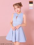 ブルー モデル：如月れい　身長：156cm　着用サイズ：Sサイズ