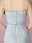 画像7: 【ROBE de FLEURS/ローブドフルール】マーメイド/ レース/ オーガンジー/ フロントジップ/ キャミソール/ セットアップ/ ロングドレス/ キャバドレス[OF2] (7)