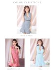 画像14: XSサイズあり【ROBE de FLEURS/ローブドフルール】ウエストオープン/ 襟付き/ ギンガムチェック/ ノースリーブ/ 裾フリル/ フレア/ ミニドレス/ キャバドレス[OF2] (14)