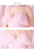 画像10: XSサイズあり【ROBE de FLEURS/ローブドフルール】バストフリル/ ラブリー/ ミニリボン/ キャミソール/ タイト/ ミニドレス/ キャバドレス[OF2] (10)