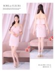 画像9: XSサイズあり【ROBE de FLEURS/ローブドフルール】バストフリル/ ラブリー/ ミニリボン/ キャミソール/ タイト/ ミニドレス/ キャバドレス[OF2] (9)