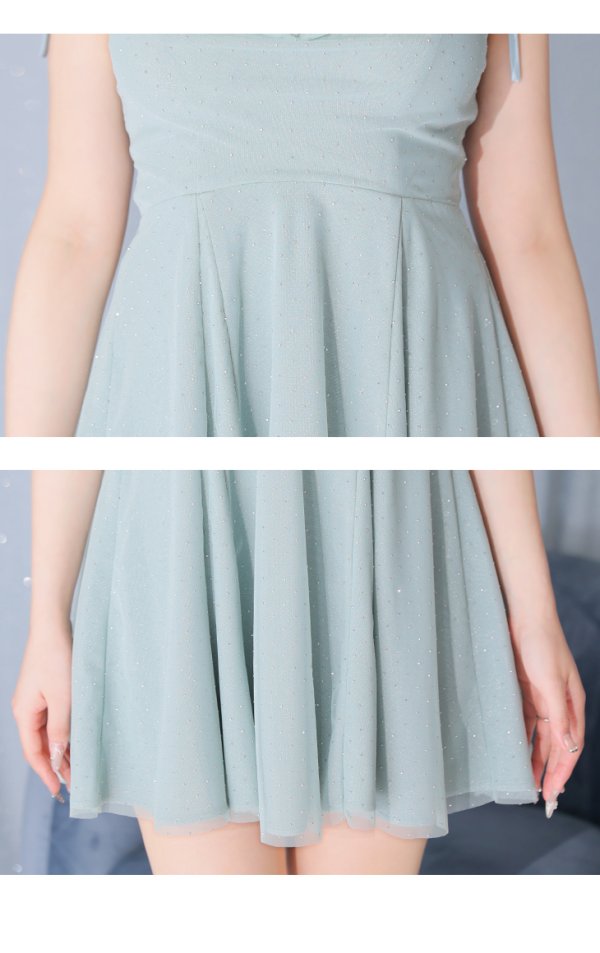 画像29: XSサイズあり【ROBE de FLEURS/ローブドフルール】ショルダーリボン/ スプリングツイード/ プリティ/ フレア/ ミニドレス/ キャバドレス[OF08] (29)