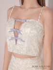 画像17: XSサイズあり【ROBE de FLEURS/ローブドフルール】フェザーレース/ ミニリボン/ セットアップ/ タイト/ ミニドレス/ キャバドレス[OF2] (17)