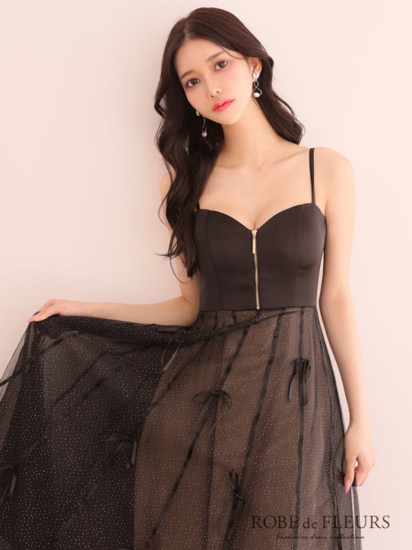 ブラック モデル:ゆりお 身長:165cm 着用サイズ:Sサイズ