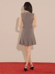 画像13: XS-Lサイズあり【DEA.by ROBE de FLEURS/ディアバイローブドフルール】シンプル/ バストカット/ ノースリーブ/ プリーツ/ フレア/ ミニドレス/ キャバドレス[OF2] (13)