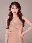 画像13: XSサイズあり【ROBE de FLEURS/ローブドフルール】サテンチュールリボン/ クロスネック/ タイト/ ミニドレス/ キャバドレス[OF2] (13)