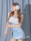画像6: XSサイズあり【ROBE de FLEURS/ローブドフルール】Heart bijou satin setup dress / ハートビジュー/ サテン/ セットアップ/ ミニドレス/ キャバドレス[OF2] (6)