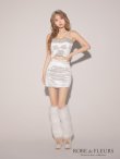 画像11: XSサイズあり【ROBE de FLEURS/ローブドフルール】Heart bijou satin setup dress / ハートビジュー/ サテン/ セットアップ/ ミニドレス/ キャバドレス[OF2] (11)