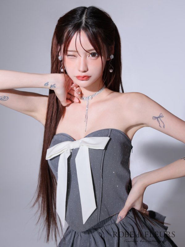 グレーモデル:みみ 身長:162cm 着用サイズ:Sサイズ