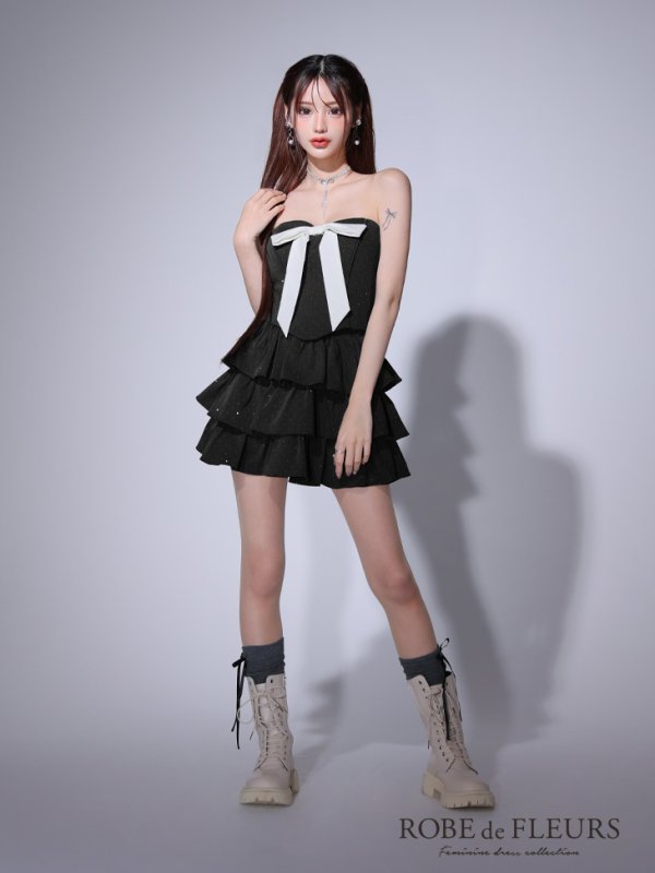 ブラック モデル:みみ 身長:162cm 着用サイズ:Sサイズ