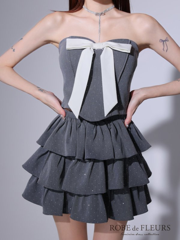 グレーモデル:みみ 身長:162cm 着用サイズ:Sサイズ