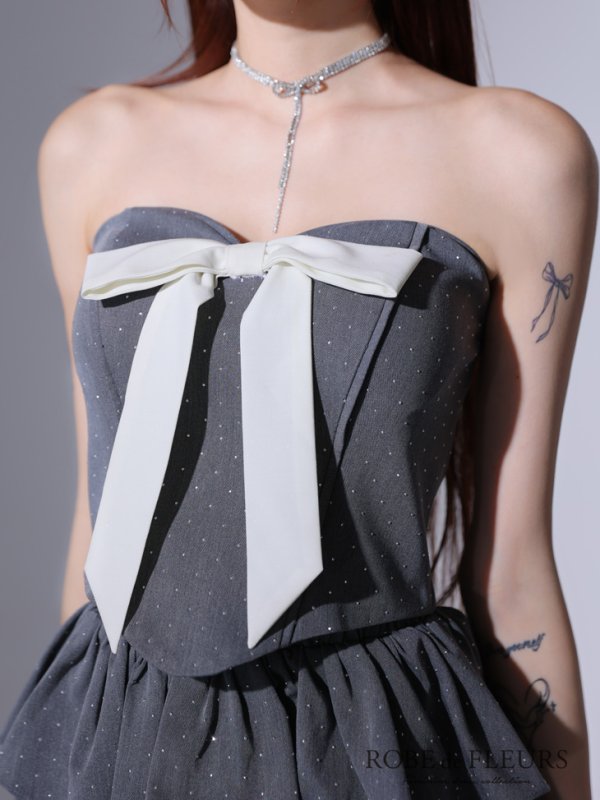 グレーモデル:みみ 身長:162cm 着用サイズ:Sサイズ