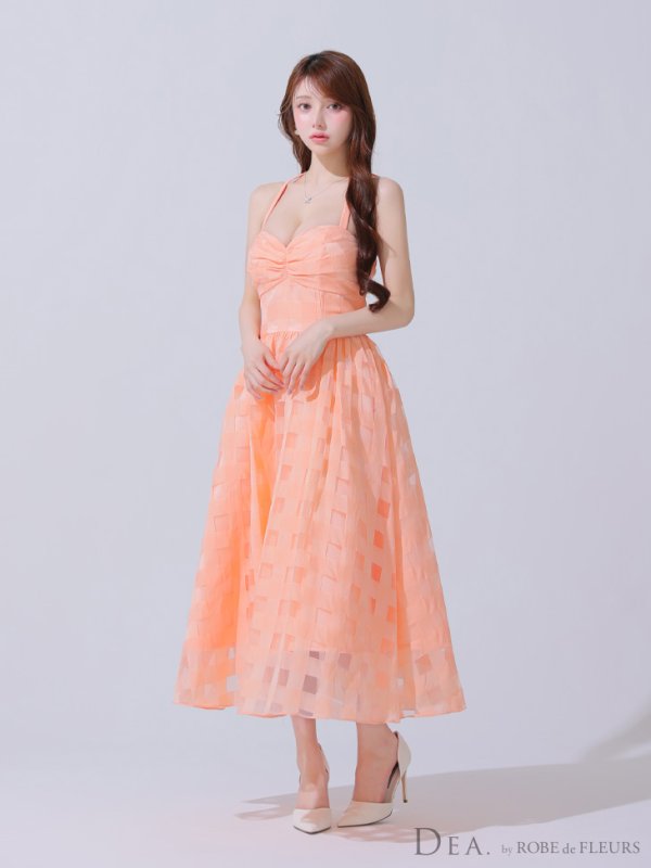 オレンジ モデル：ももか　身長：156cm　着用サイズ：Sサイズ