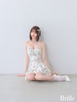 画像10: 【予約商品/5月下旬発送予定】XSサイズあり【brille/ブリエ】【ROBE de FLEURS/ローブドフルール】フラワージャガード/ リボンチョーカー/ フレア/ セットアップ/ ミニドレス/ キャバドレス[OF2] (10)