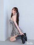 画像20: 【予約商品/5月下旬発送予定】XSサイズあり【brille/ブリエ】【ROBE de FLEURS/ローブドフルール】フラワージャガード/ リボンチョーカー/ フレア/ セットアップ/ ミニドレス/ キャバドレス[OF2] (20)