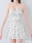 画像13: 【予約商品/5月下旬発送予定】XSサイズあり【brille/ブリエ】【ROBE de FLEURS/ローブドフルール】フラワージャガード/ リボンチョーカー/ フレア/ セットアップ/ ミニドレス/ キャバドレス[OF2] (13)