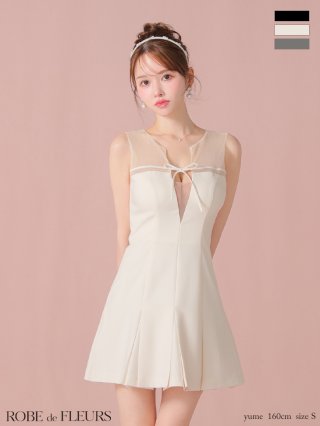 XSサイズあり【ROBE de FLEURS/ローブドフルール】リボンネクタイ