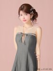 画像25: XSサイズあり【ROBE de FLEURS/ローブドフルール】センターリボン/ シアーチュール/ フレア/ ミニドレス/ キャバドレス[OF2] (25)