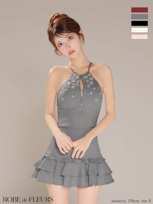 グレー モデル：まりん　身長：164cm　着用サイズ：Sサイズ